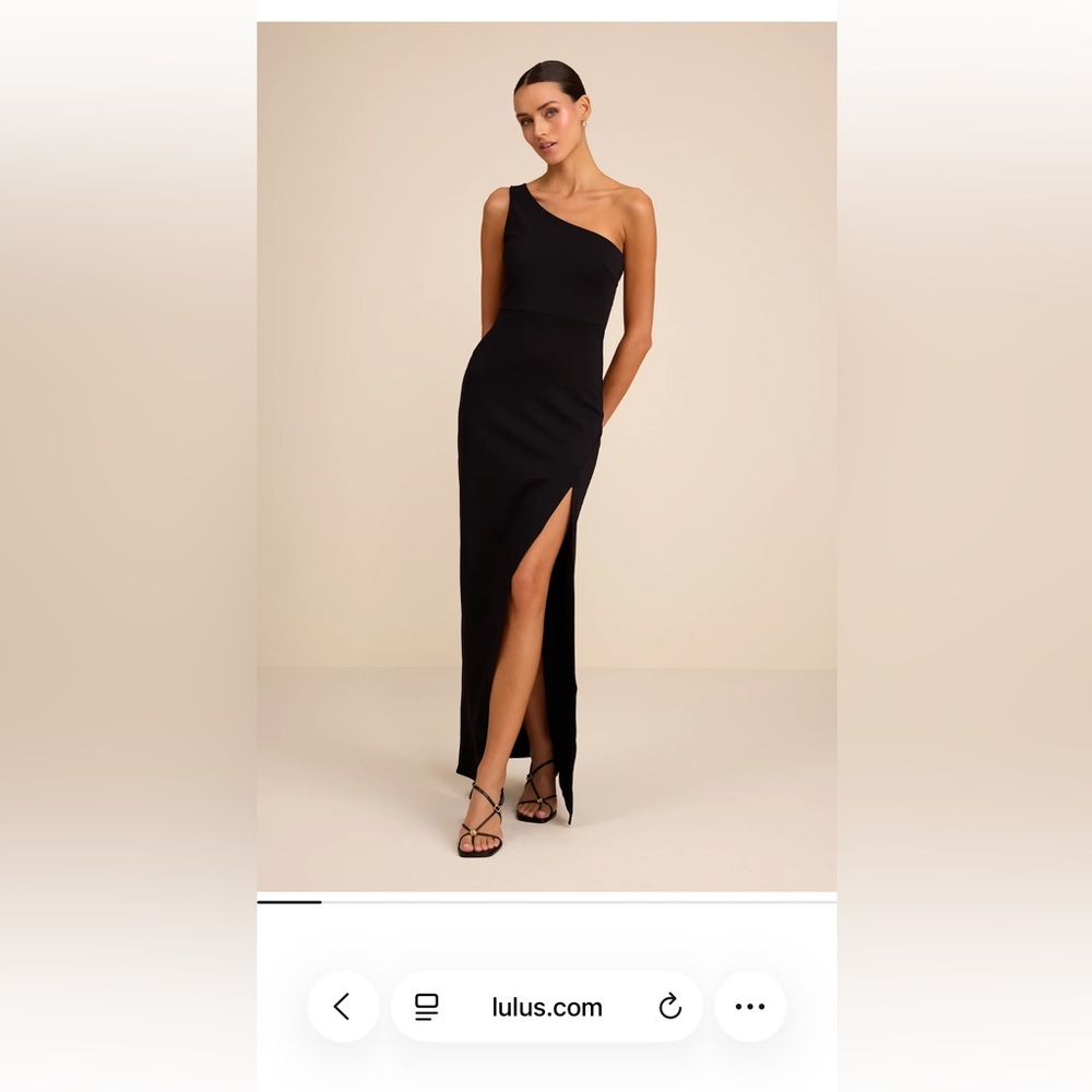 Lulus One-Shoulder Green Evening Gown